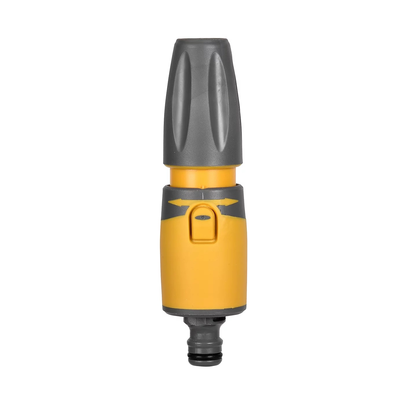 Hozelock Plus Deluxe 2 function Hose Nozzle Yellow and Grey 2294 | Adjustable Garden Spray Nozzle | Hose Pipe Spray Attachment | Supplied with Complete Fittings
