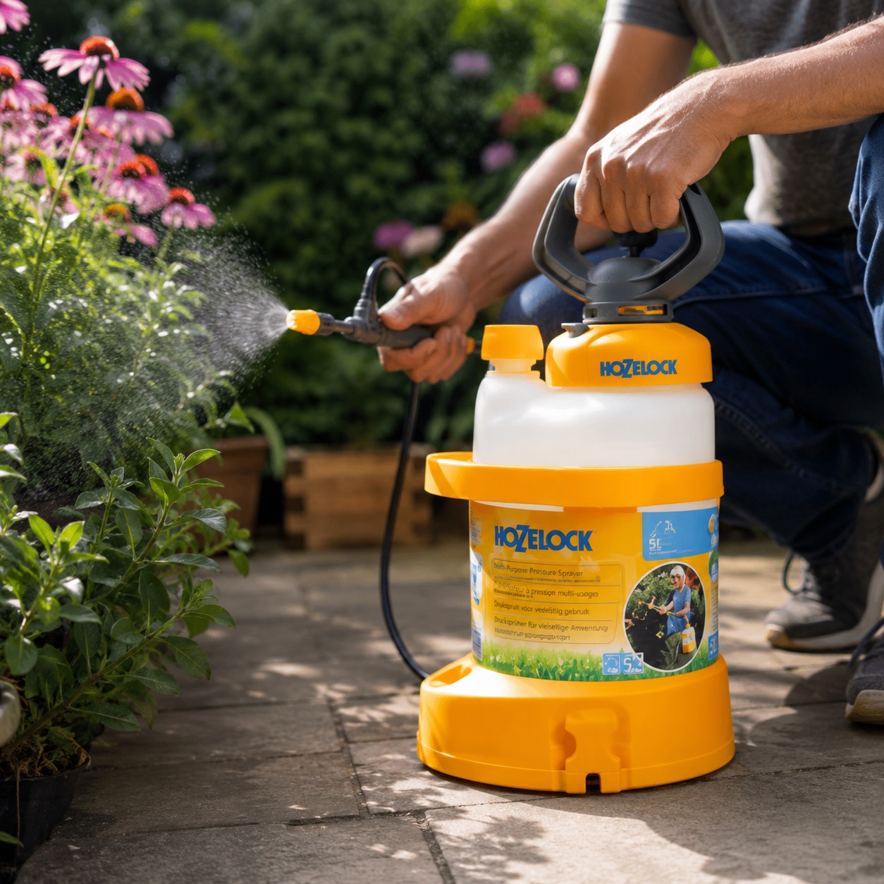 Hozelock Multi Purpose Pressure Sprayer Multicolour 5Ltr 4705 | Supplied With Complete Fittings | Garden Pump Action Sprayer | For Pesticides-Fertiliser and Weedkiller | Water Sprayer Hozelock Multi Purpose Pressure Sprayer Multicolour 5Ltr 4705 | Supplied With Complete Fittings | Garden Pump Action Sprayer | For Pesticides-Fertiliser and Weedkiller | Water Sprayer