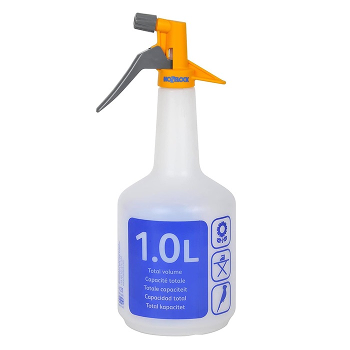 Hozelock Spraymist Trigger Spray Bottle White 1Ltr | Indoor Outdoor Plant Sprayer | Fine Mist Spray Bottle | Supplied with Complete Fittings