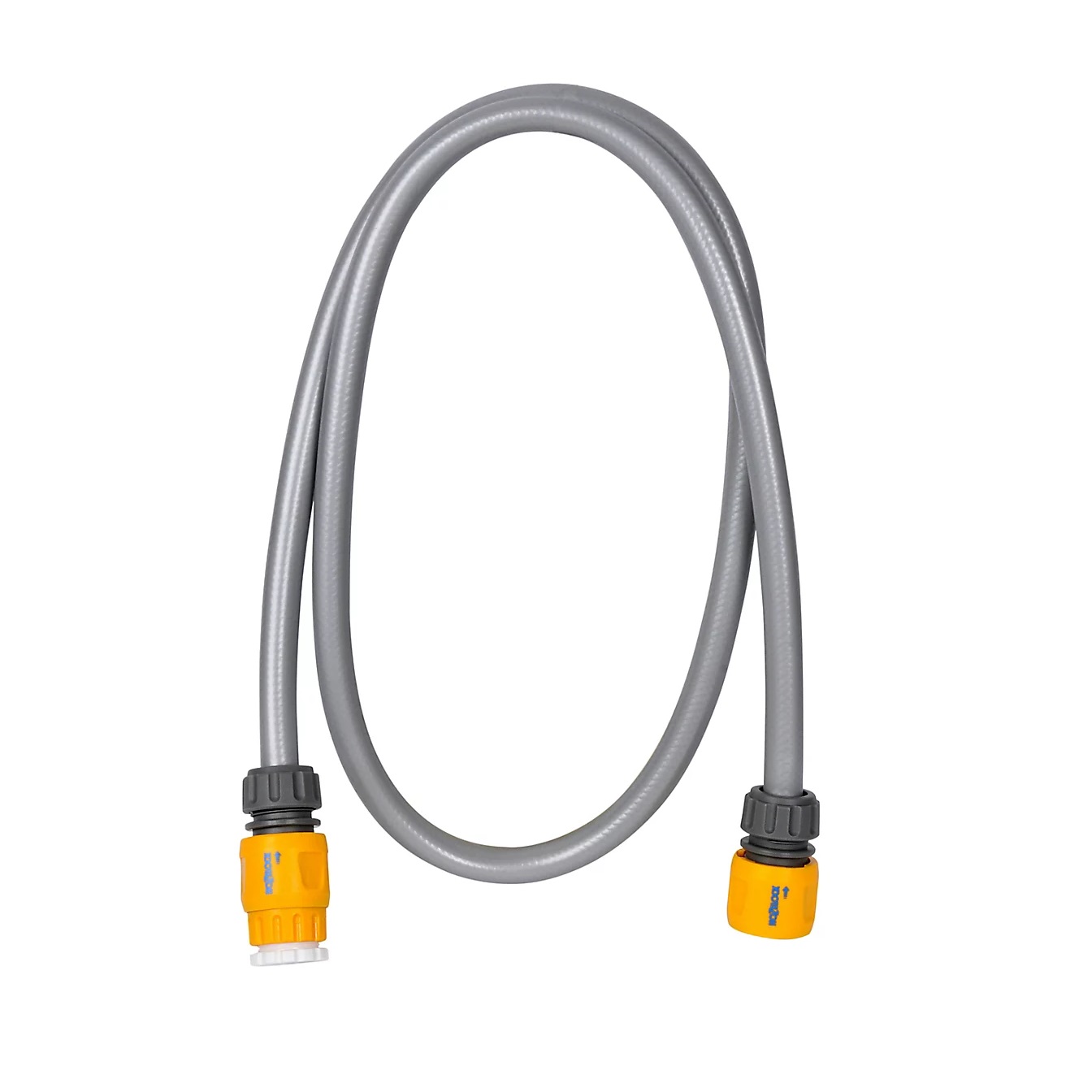 Hozelock Hose Connection Set Grey 6005P0000 | 2x Hose End Connectors | Garden Watering Connector Set | Tap and Hose Quick Connect Kit | Supplied with Complete Fittings