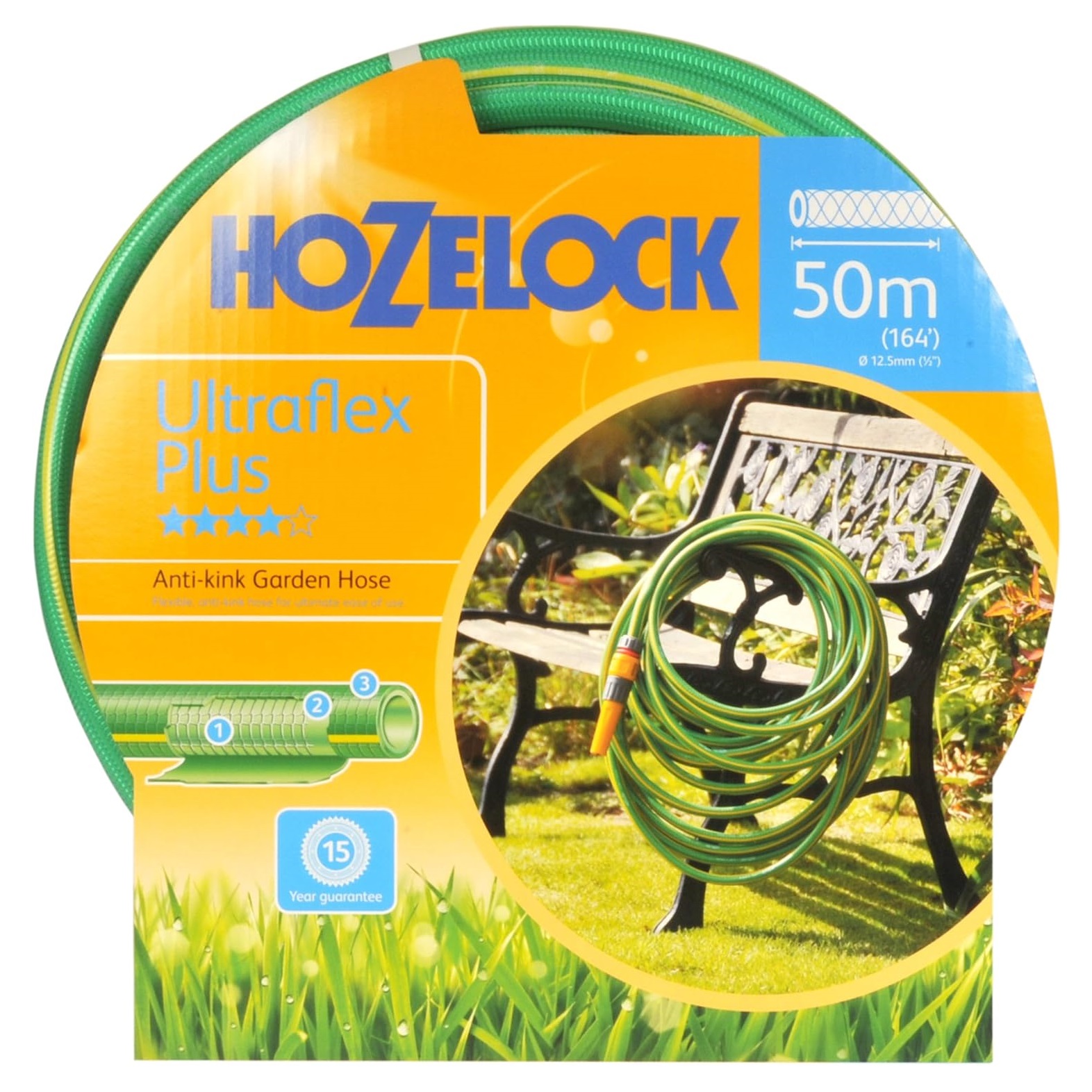Hozelock Ultraflex Anti-Kink Hose Green 50Mtr | Flexible Garden Hose Pipe | Anti Twist Water Hose | Lawn and Garden Irrigation Hose | Supplied with Complete Fittings Hozelock Ultraflex Anti-Kink Hose Green 50Mtr | Flexible Garden Hose Pipe | Anti Twist Water Hose | Lawn and Garden Irrigation Hose | Supplied with Complete Fittings