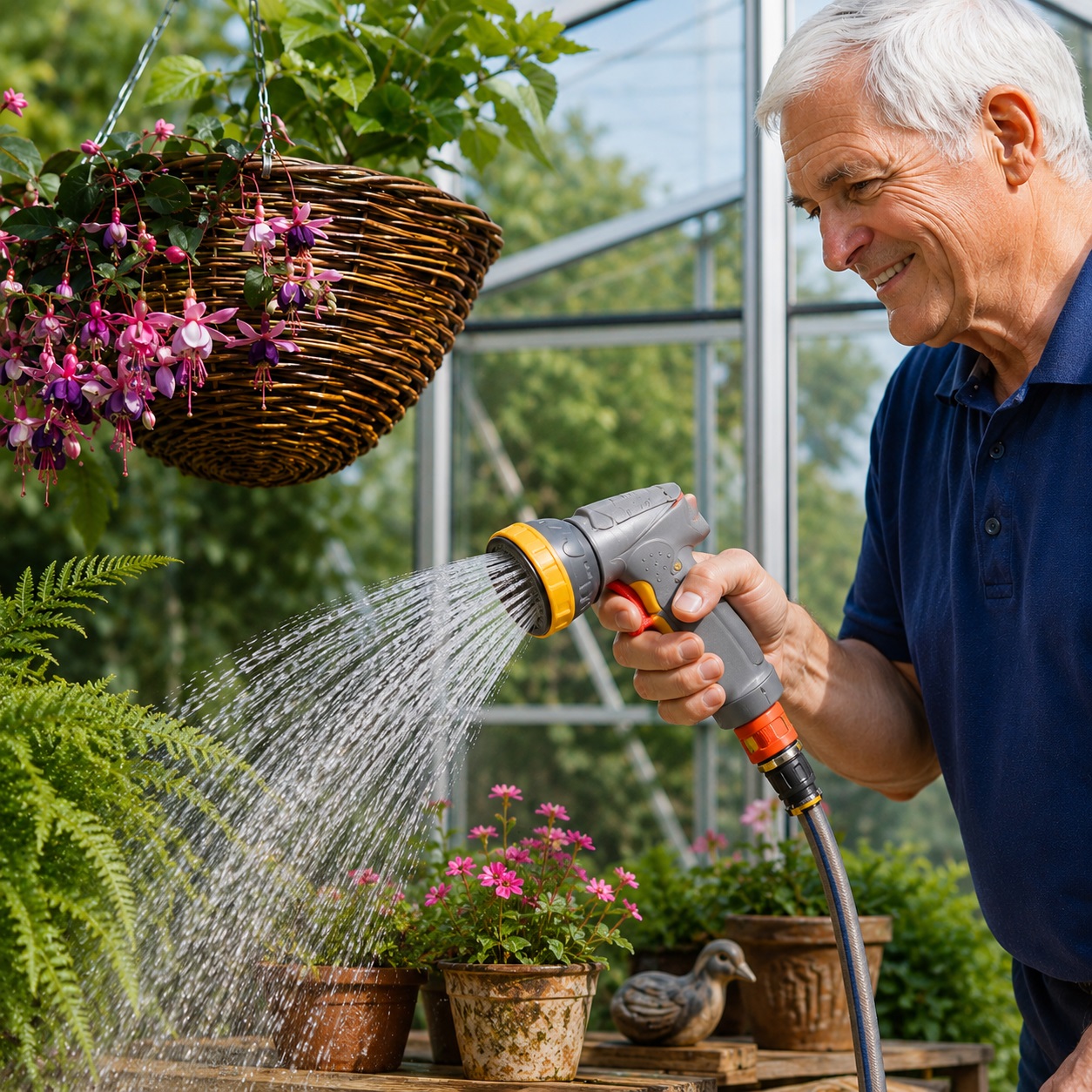 Hozelock Multi Spray Pro Gun Yellow and Grey 2688 | 7 Pattern Hose Spray Gun Metal Body with Soft Touch Grip | Jet-Cone-Mist-Fast Fill-Fan-Rose and Aerated Patterns for Garden Watering and Cleaning | Supplied with Complete Fittings Hozelock Multi Spray Pro Gun Yellow and Grey 2688 | 7 Pattern Hose Spray Gun Metal Body with Soft Touch Grip | Jet-Cone-Mist-Fast Fill-Fan-Rose and Aerated Patterns for Garden Watering and Cleaning | Supplied with Complete Fittings