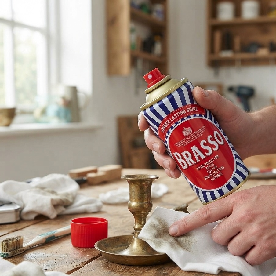 Brasso Metal Polish 175ml HFA4694 | For Brass-Copper-Stainless Steel and Chrome | Longer Lasting Shine