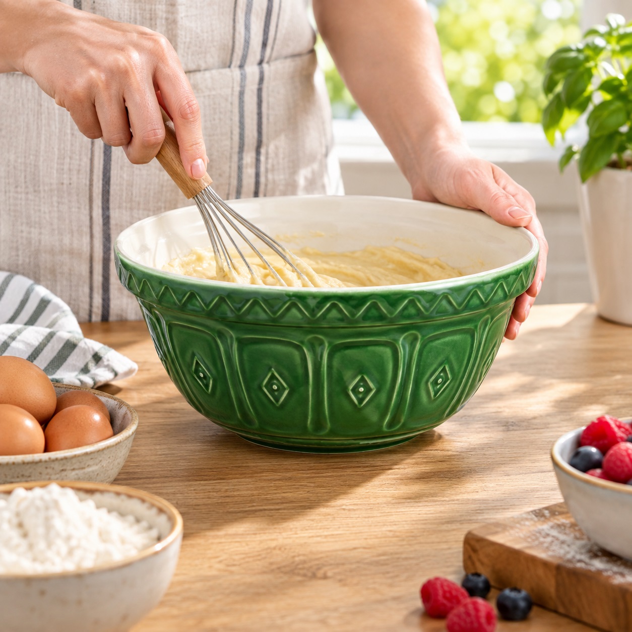 Mason Cash Ceramic Mixing Bowl Green 29cm 2002.204 | Made from Earthenware | Baking Bowl | Food Preparation Bowl | Cake Batter Bowl | Pancake Batter Bowl | Egg Mixing Bowl | Pastry Mixing Bowl | Kitchen Prep Bowl Mason Cash Ceramic Mixing Bowl Green 29cm 2002.204 | Made from Earthenware | Baking Bowl | Food Preparation Bowl | Cake Batter Bowl | Pancake Batter Bowl | Egg Mixing Bowl | Pastry Mixing Bowl | Kitchen Prep Bowl